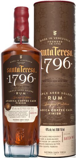 Santa Teresa 1796 Arabica Coffee Cask Solera Rum Batch No.1 750ml - Main Street Liquor