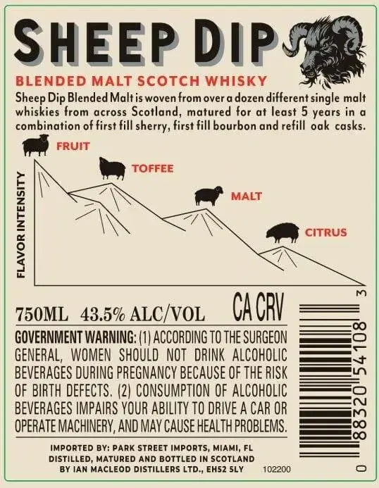 Sheep Dip Blended Malt Scotch Whisky 750ml - Main Street Liquor