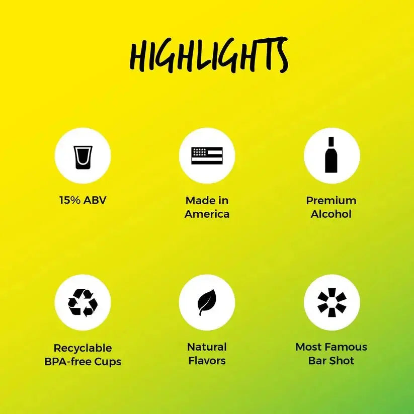 Shottys Lemon Drop Vodka Shots (8 Shots) - Main Street Liquor