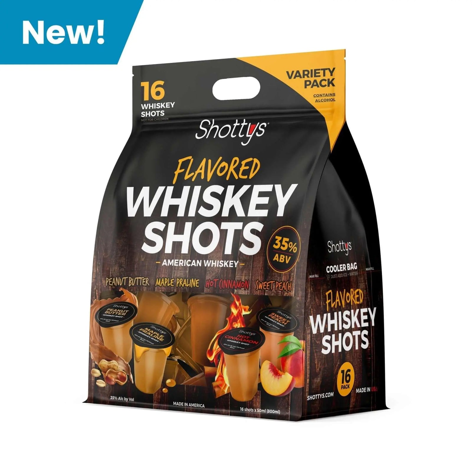 Shottys Whiskey Shots Variety Pack (16 shots) - Main Street Liquor