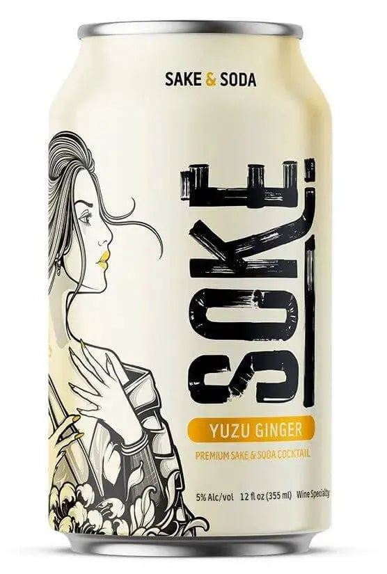Soke Sake &amp; Soda Yuzu Ginger 4 Pack - Main Street Liquor