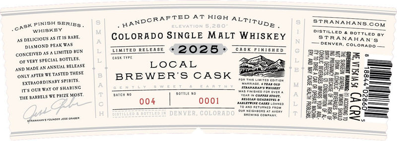 Load image into Gallery viewer, Stranahan’s Diamond Peak 2025 Batch 4 - Main Street Liquor
