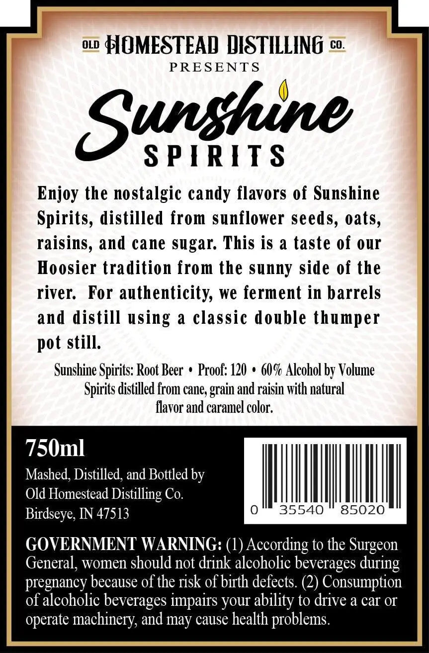 Sunshine Spirits Root Beer 750ml - Main Street Liquor