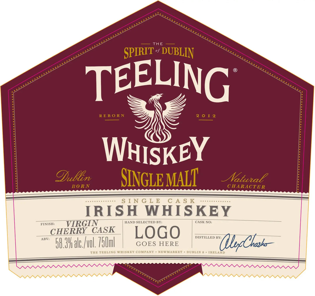 Teeling Single Cask Virgin Cherry Cask Irish Whiskey 750ml Teeling Whiskey