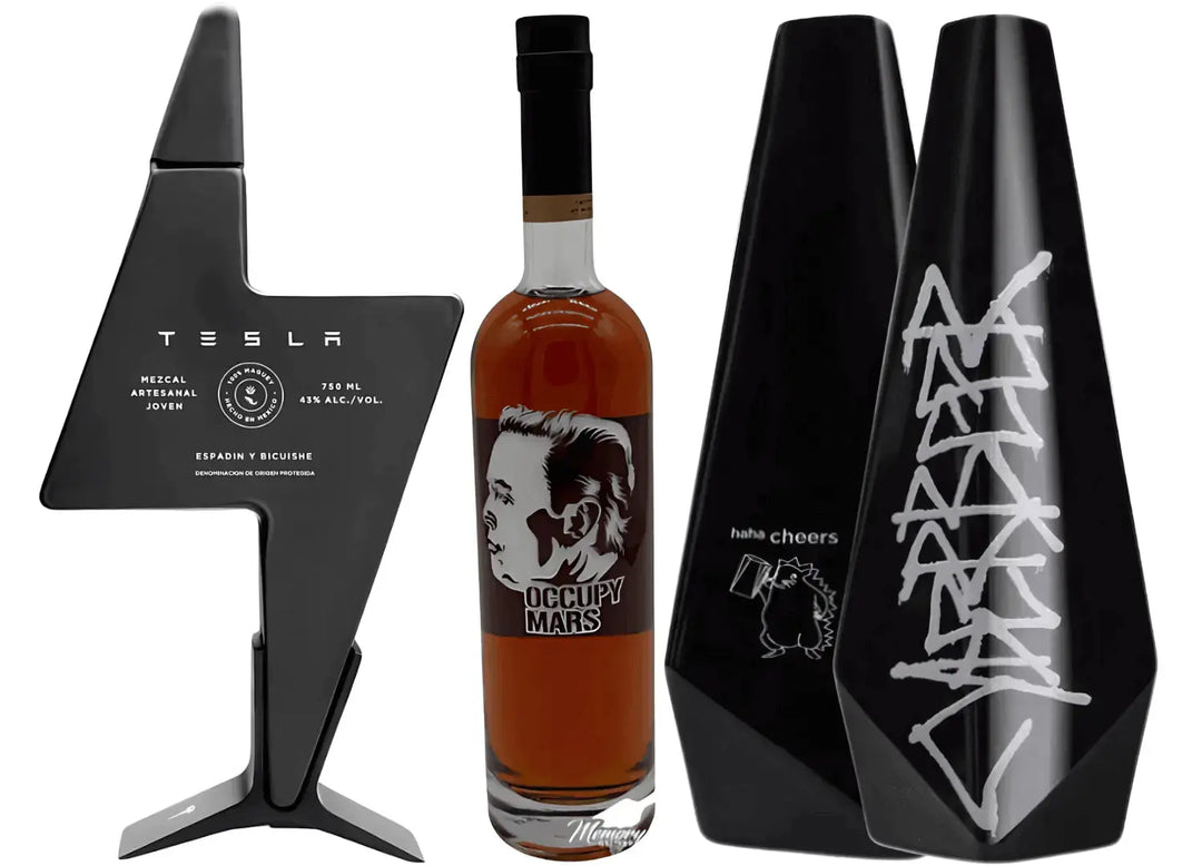 Tesla Space Bundle – Tesla Mezcal, CyberBeer 2 - Pack &amp; "Occupy Mars" Whiskey - Main Street Liquor
