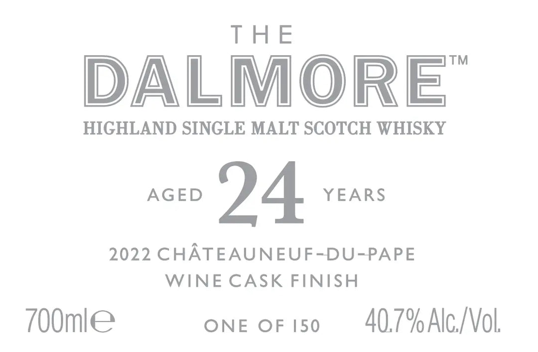 The Dalmore 24 - Year - Old 2022 Châteauneuf - du - Pape Wine Cask Finish - Main Street Liquor