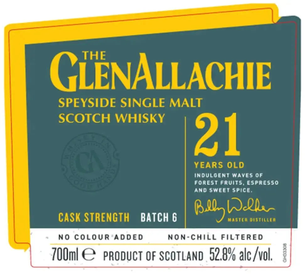 The GlenAllachie 21 Year Old Cask Strength Batch 6 700ml - Main Street Liquor