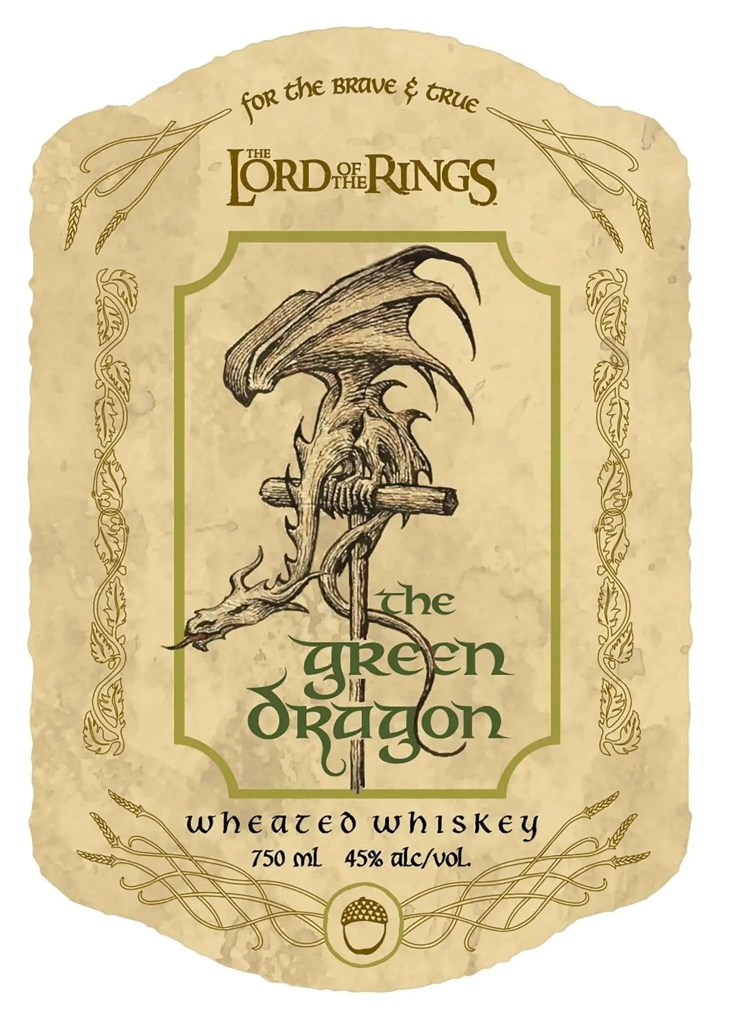The Green Dragon Wheated Whiskey - The Lord of the Rings Whiskey Tribute - Main Street Liquor