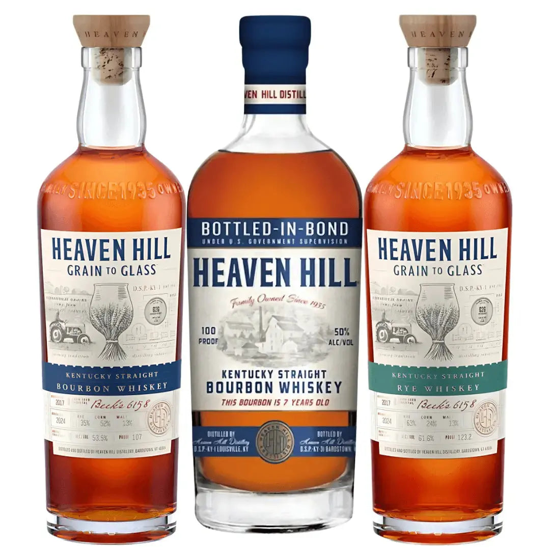 The Heaven Hill Trilogy Bundle – Bottled in Bond, Bourbon &amp; Rye - Main Street Liquor