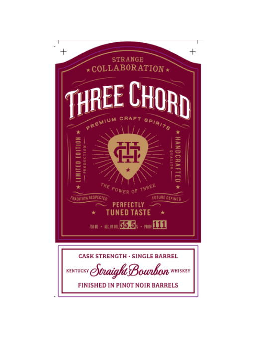 Three Chord Cask Strength Kentucky Straight Bourbon Finished in Pinot Noir Barrels - Main Street Liquor