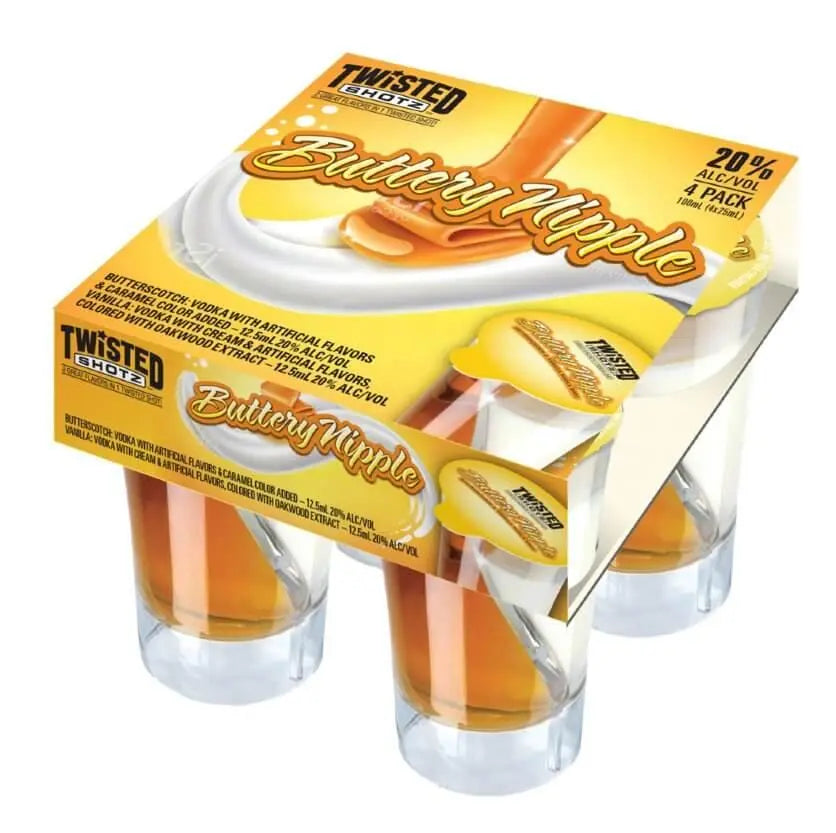 Twisted Shotz Buttery Nipple (4pk) - Main Street Liquor