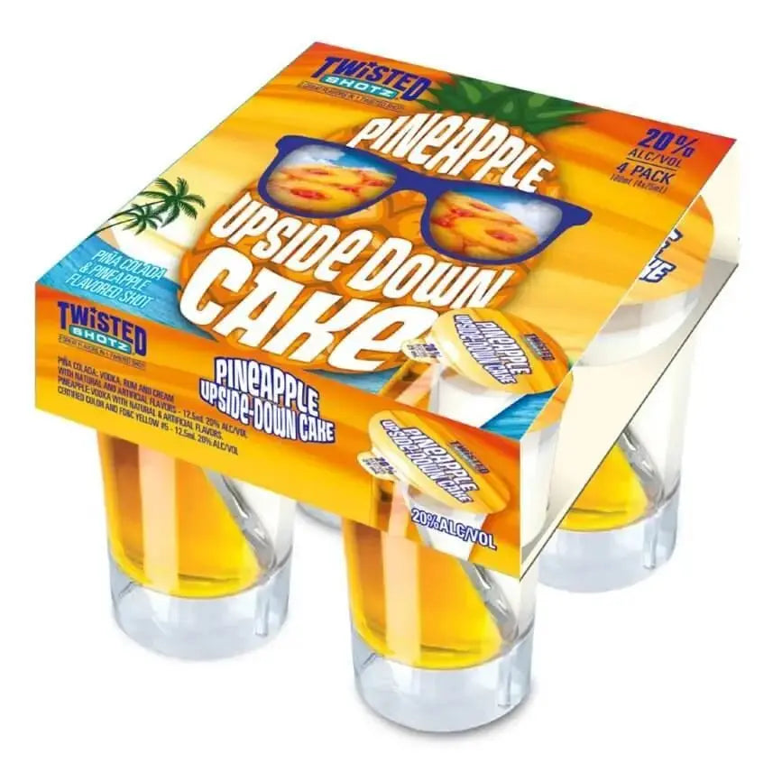 Twisted Shotz Pineapple Upside Down Cake (4pk) - Main Street Liquor