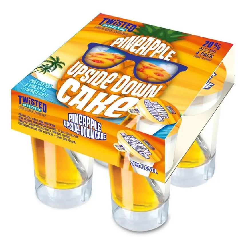 Twisted Shotz Pineapple Upside Down Cake (4pk) - Main Street Liquor