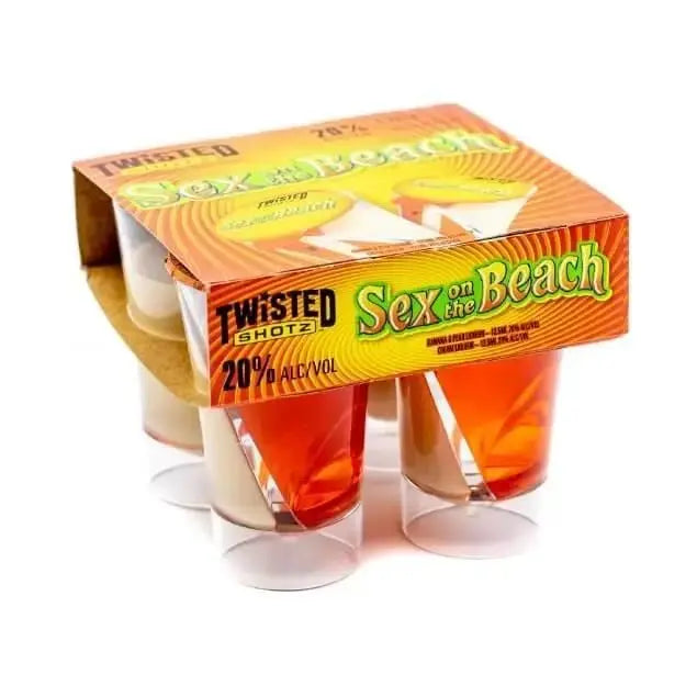 Twisted Shotz Sex On The Beach (4pk) - Main Street Liquor