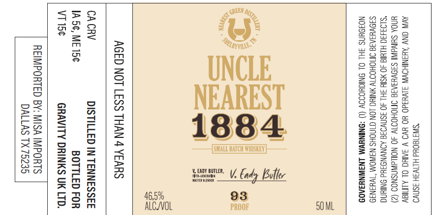 Uncle Nearest 1884 Small Batch Whiskey - Main Street Liquor