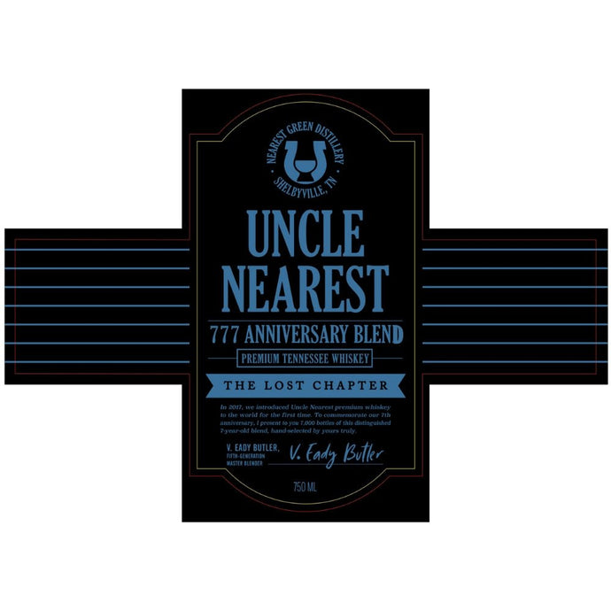 Uncle Nearest 777 Anniversary Blend The Lost Chapter - Main Street Liquor
