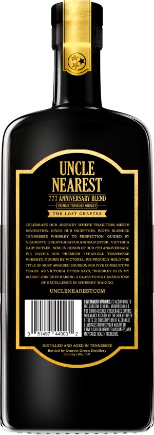 Load image into Gallery viewer, Uncle Nearest 777 Anniversary Blend The Lost Chapter - Main Street Liquor
