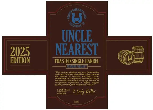 Uncle Nearest Toasted Single Barrel Premium Whiskey 2025 Edition - Main Street Liquor