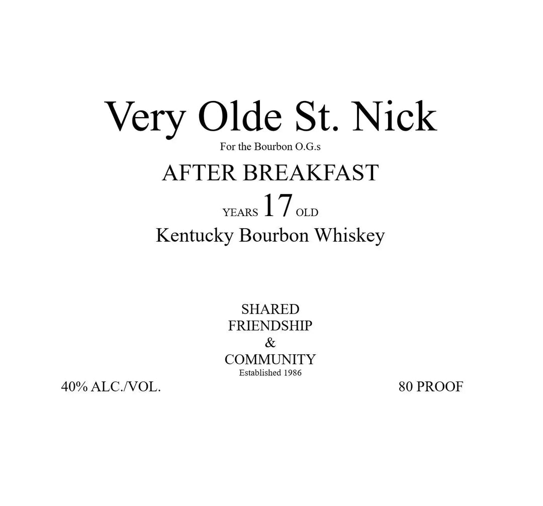 Very Olde St. Nick Royal Alchemy 17 Year Antique Barrel Kentucky Bourbon Whiskey - Main Street Liquor
