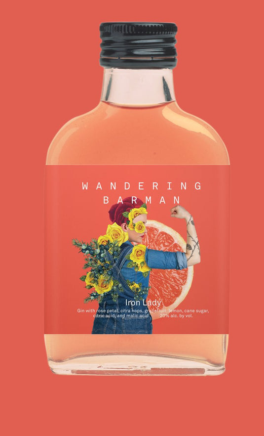 Wandering Barman Iron Lady - Rose & Hops Gin Sling 100ml - Main Street Liquor