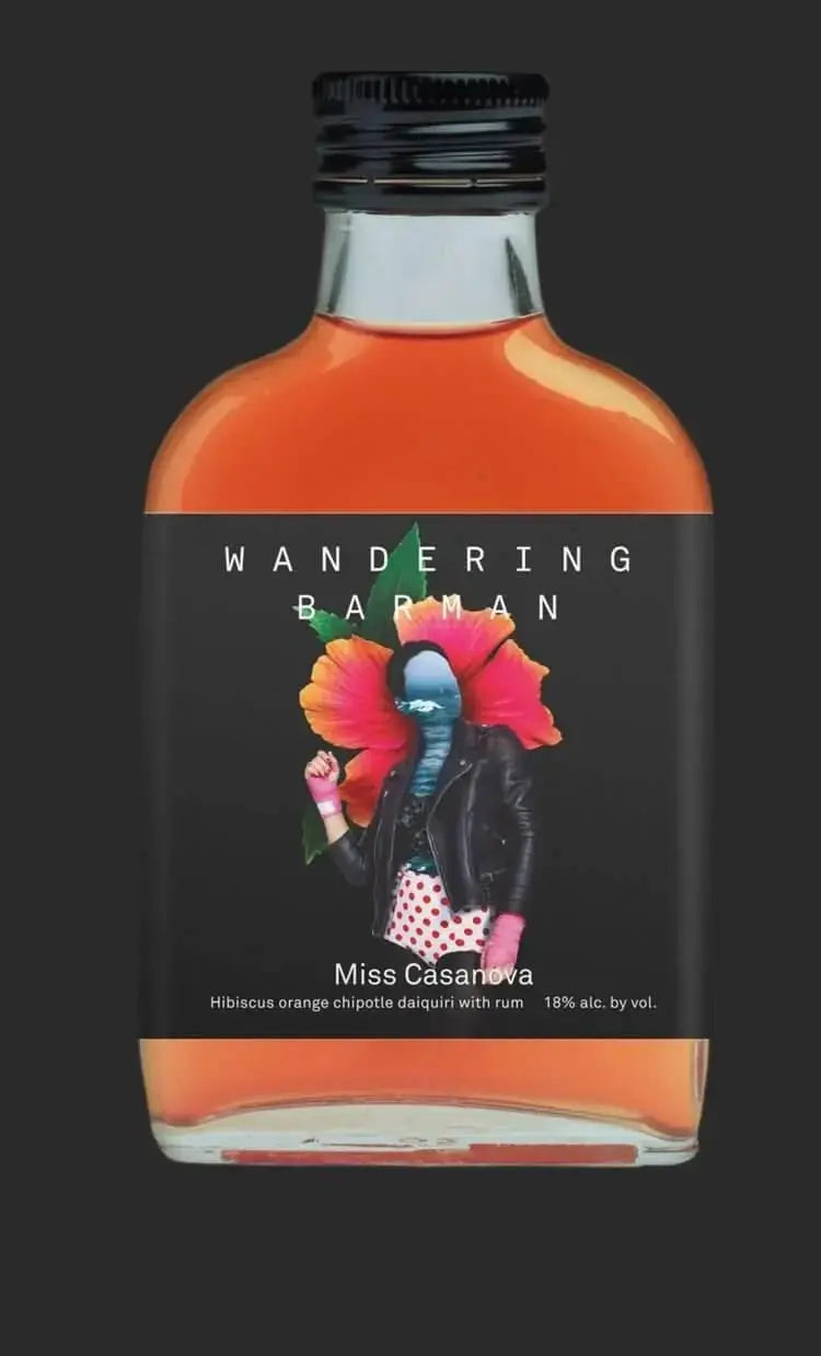 Wandering Barman Miss Casanova - Spicy Hibiscus Daiquiri 100ml 4 Pack - Main Street Liquor
