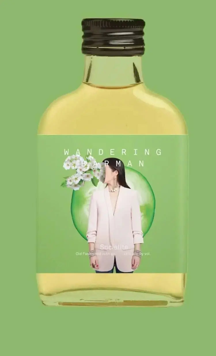 Wandering Barman Socialite - Cucumber Gin Old Fashioned 100ml 4 Pack - Main Street Liquor