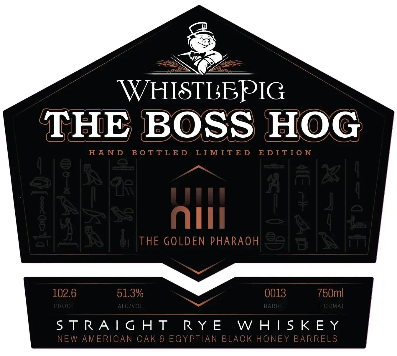 WhistlePig The Boss Hog XIII The Golden Pharaoh Straight Rye Whiskey - Main Street Liquor