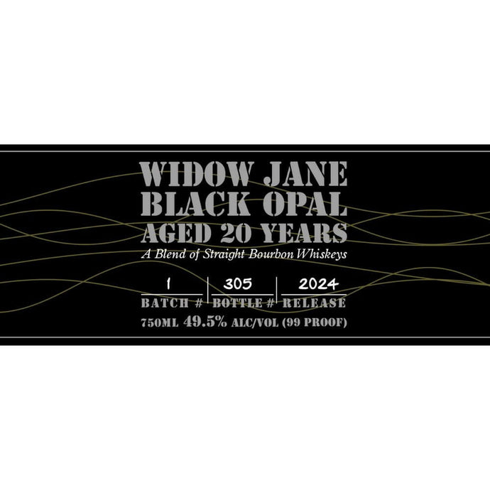 Widow Jane Black Opal Straight Bourbon 2024 Release - Main Street Liquor