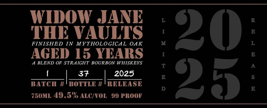 Widow Jane The Vaults 2025 Limited Release Aged 15 Years - Main Street Liquor