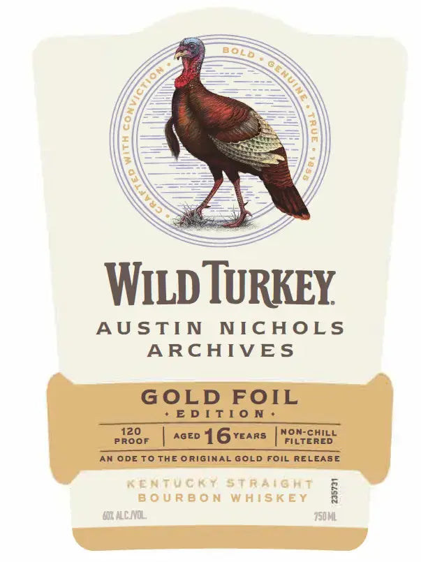 Wild Turkey Austin Nichols Archives Gold Foil Edition 16 Year Old Bourbon - Main Street Liquor