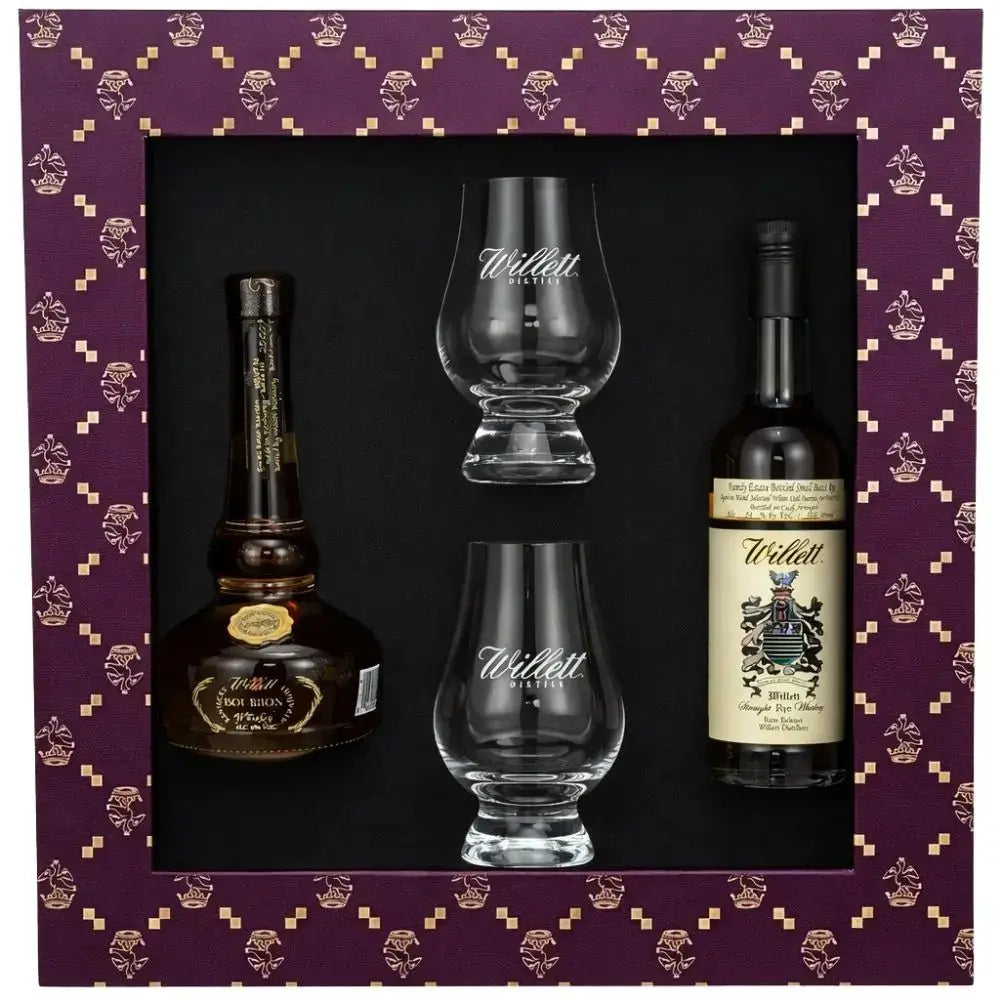Willet Family Estate 50ml Gift Pack With 2 Willet Glencairn Glasses - Main Street Liquor