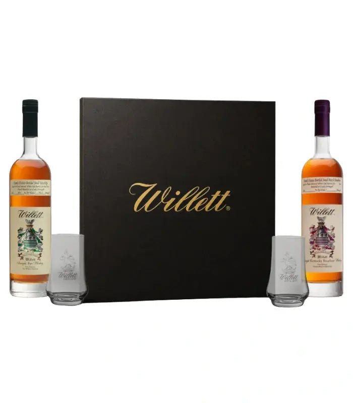 Willett Family Estate 2-Bottle Gift Set 750mL with 2 Willett Glasses - Main Street Liquor