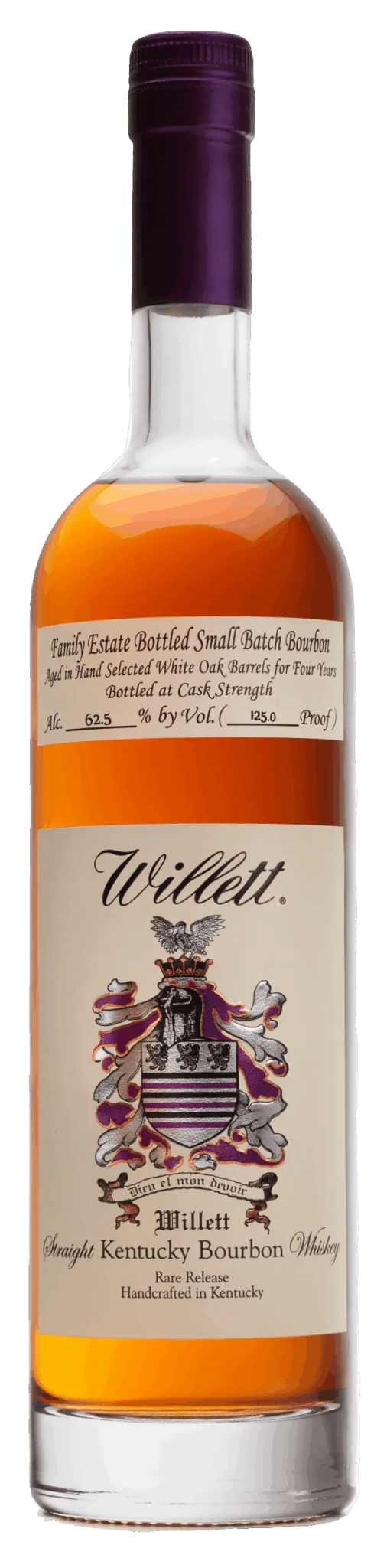 Willett Family Estate Small Batch Bourbon 4 Year Cask Strength 750ml - Main Street Liquor