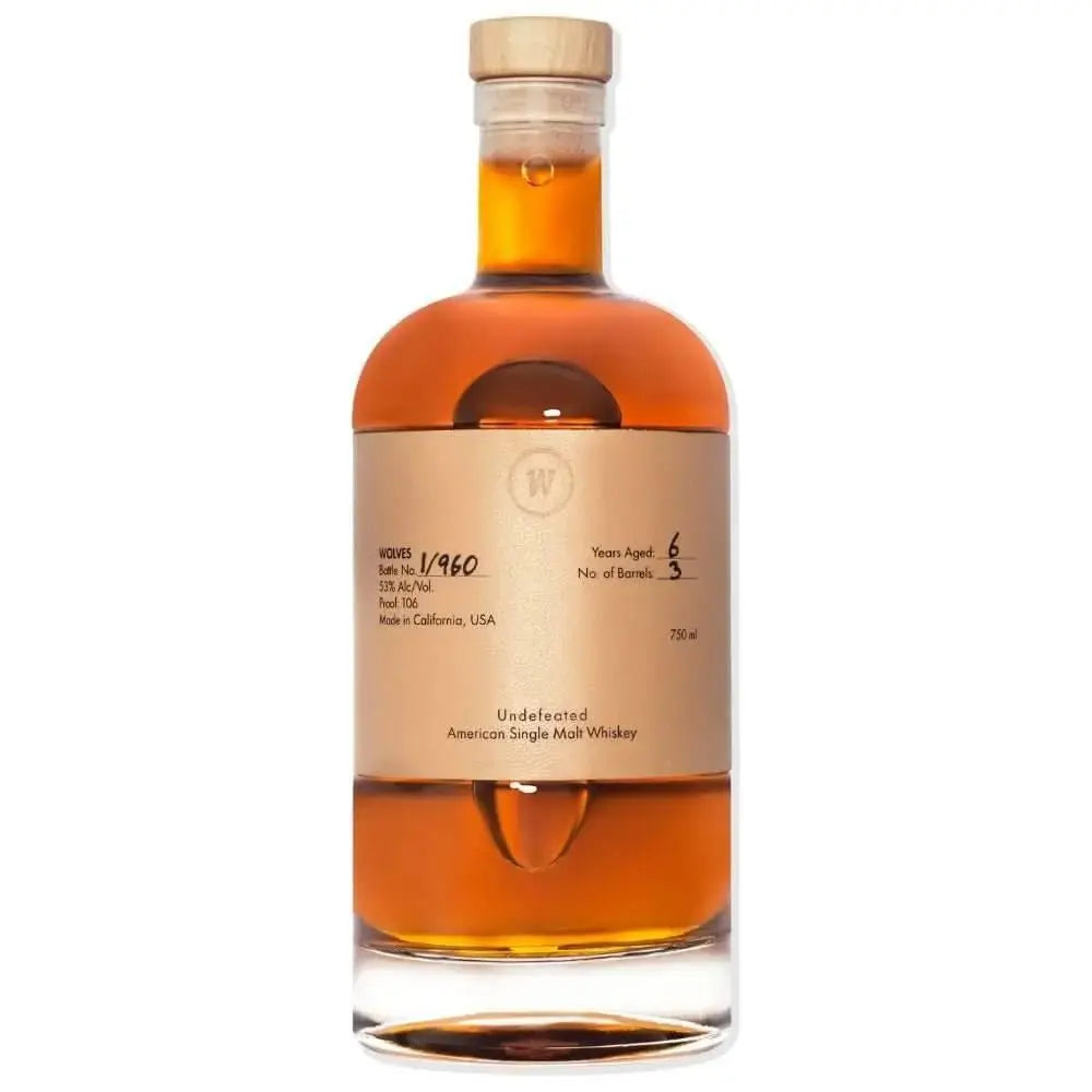Wolves Undefeated American Single Malt Release 2 - Main Street Liquor