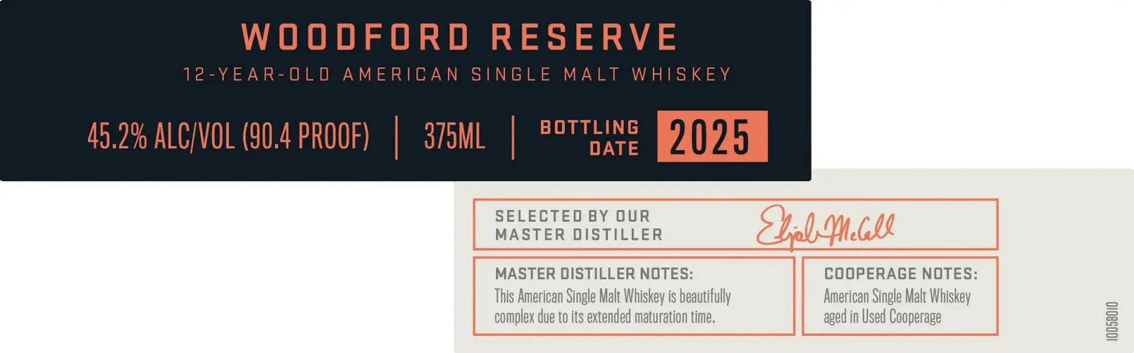 Woodford Reserve 12 - Year - Old American Single Malt Whiskey 375mL - Main Street Liquor
