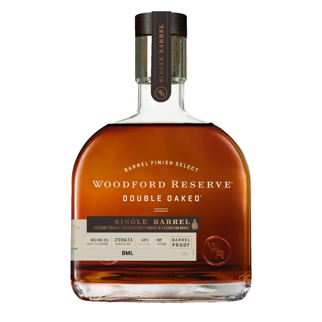 Woodford Reserve Double Oaked Single Barrel Strength Kentucky Straight Bourbon Whiskey “BML” Store Pick - Main Street Liquor
