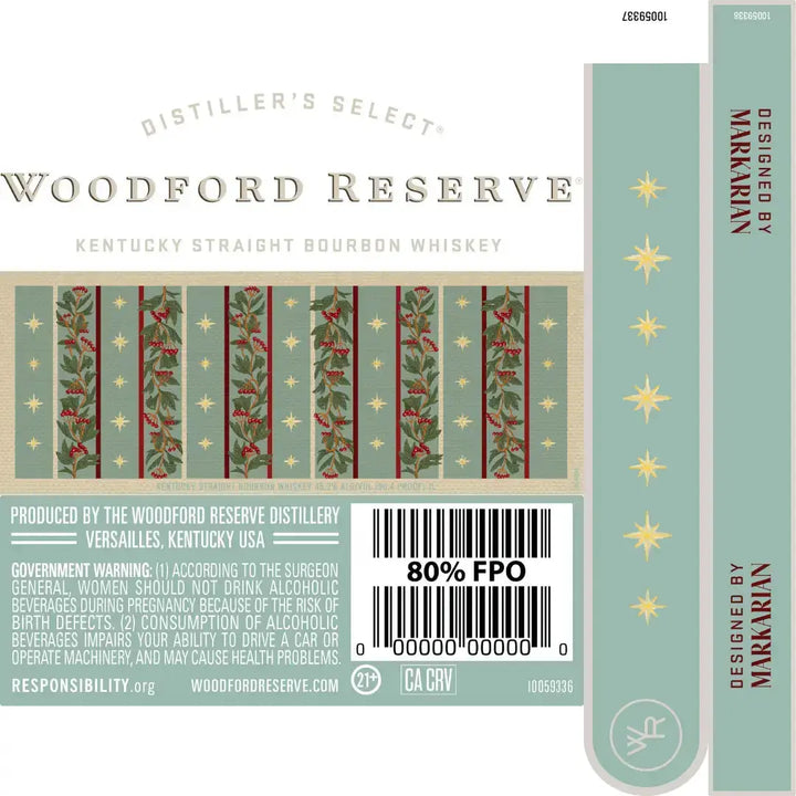Woodford Reserve Holiday Edition Bourbon 2025 “Designed by Markarian” 3 Pack - Main Street Liquor