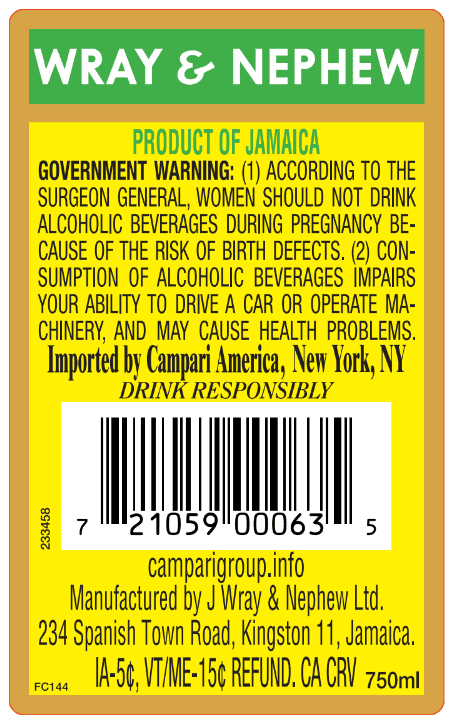 Wray &amp; Nephew Overproof Rum 200th Anniversary Edition Jamaican Rum - Main Street Liquor