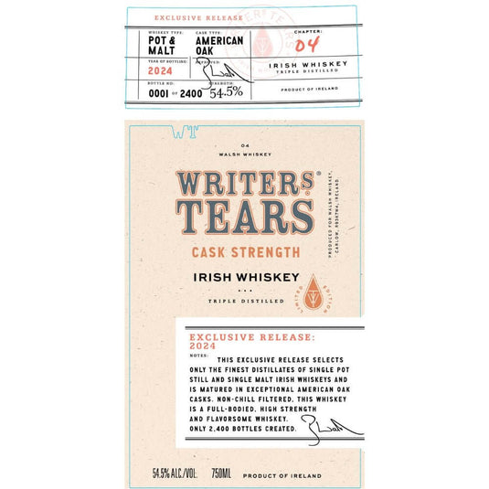 Writers' Tears Cask Strength 2024 Release - Main Street Liquor