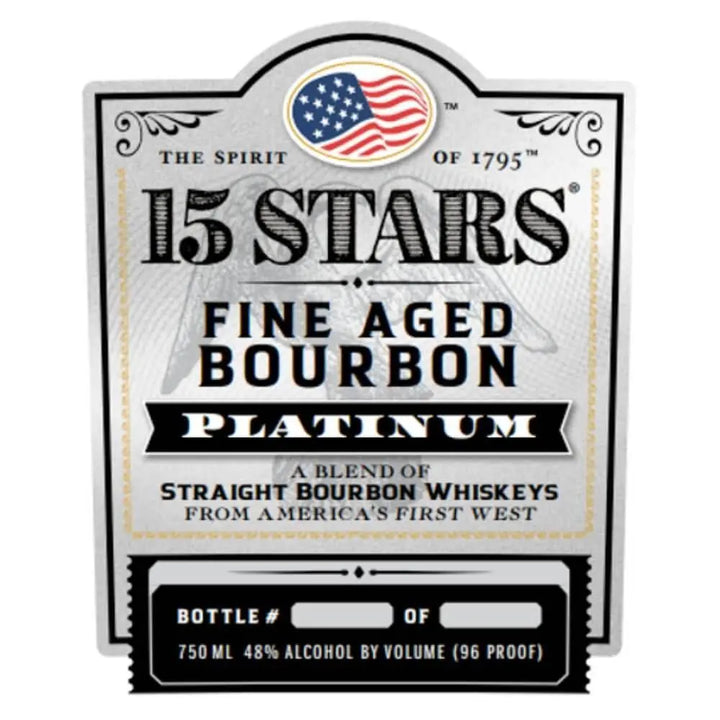 15 Stars Platinum Blended Straight Bourbon - Main Street Liquor