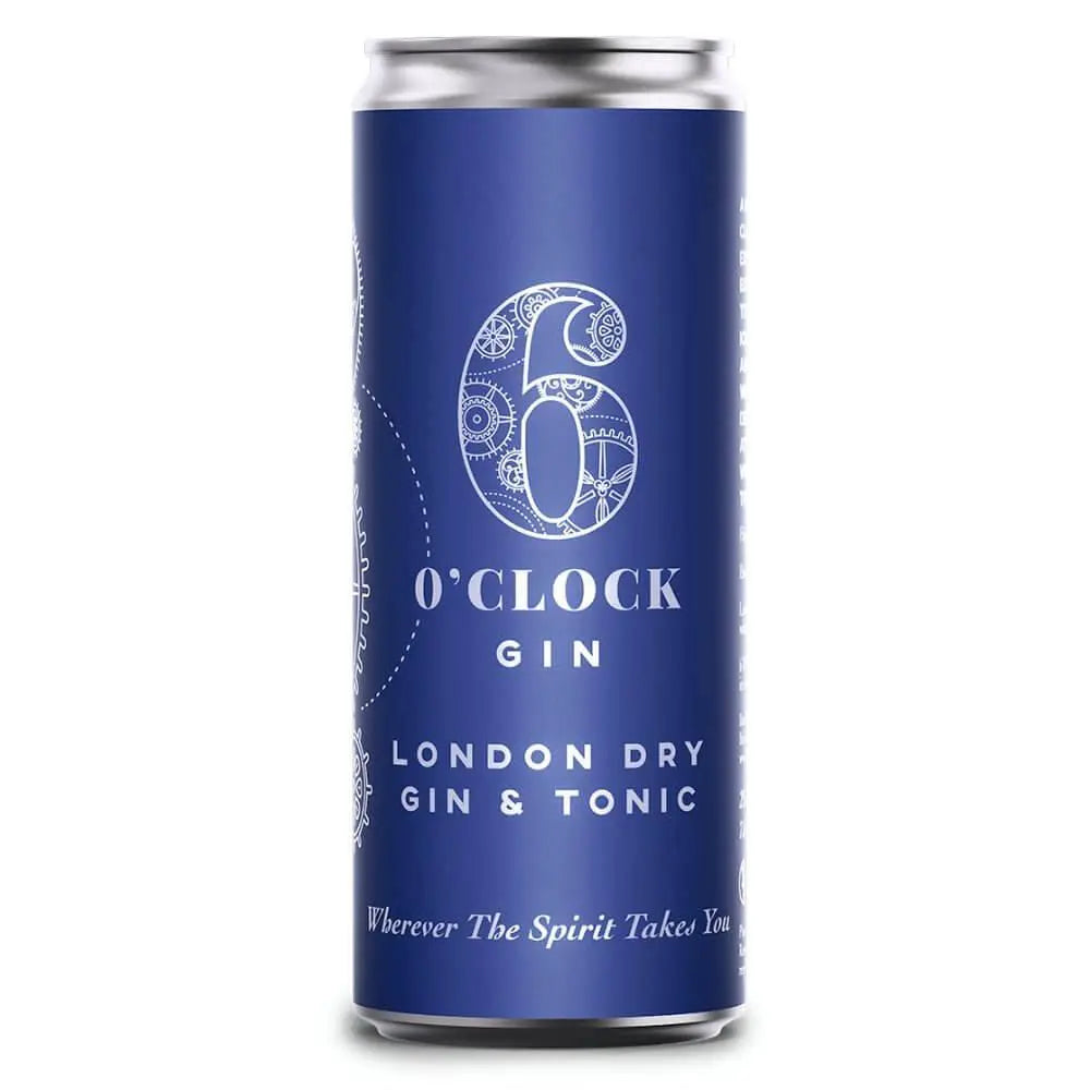 6 O'Clock London Dry Gin & Tonic 4pk - Main Street Liquor