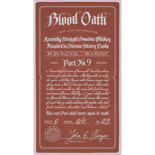 Blood Oath Pact No. 9