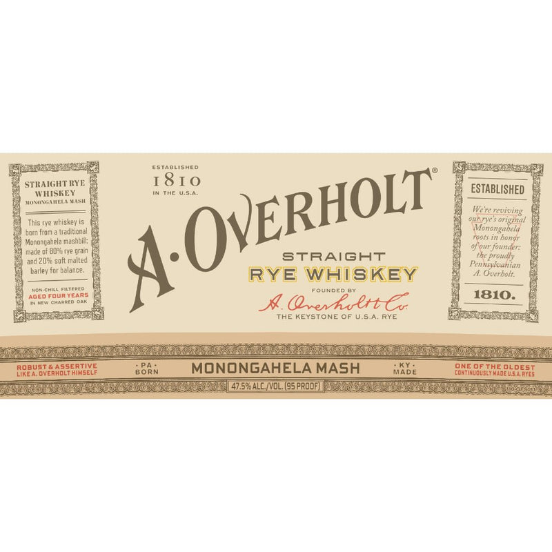 Load image into Gallery viewer, A. Overholt Monongahela Mash Straight Rye - Main Street Liquor
