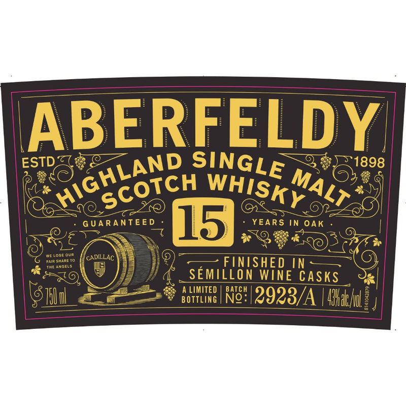 Load image into Gallery viewer, Aberfeldy 15 Year Old Finished in Semillon Wine Casks - Main Street Liquor

