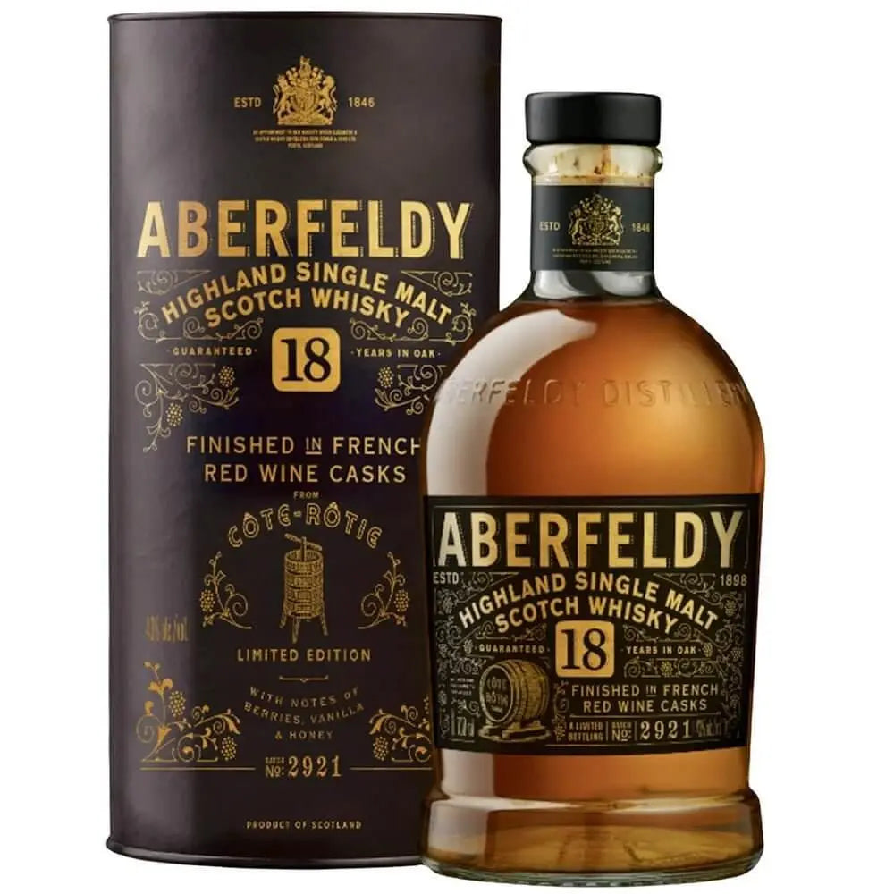 Aberfeldy 18 Year Old Limited Edition Côte Rôtie French Wine Cask Finish - Main Street Liquor