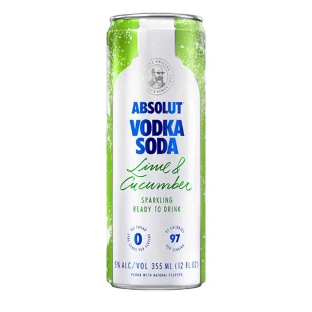 Absolut Vodka Soda Lime &amp; Cucumber - Main Street Liquor
