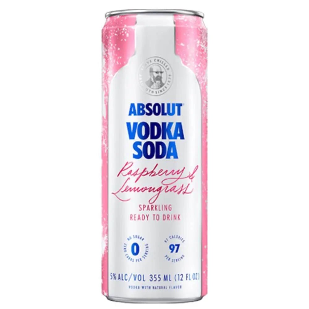 Absolut Vodka Soda Raspberry &amp; Lemongrass - Main Street Liquor