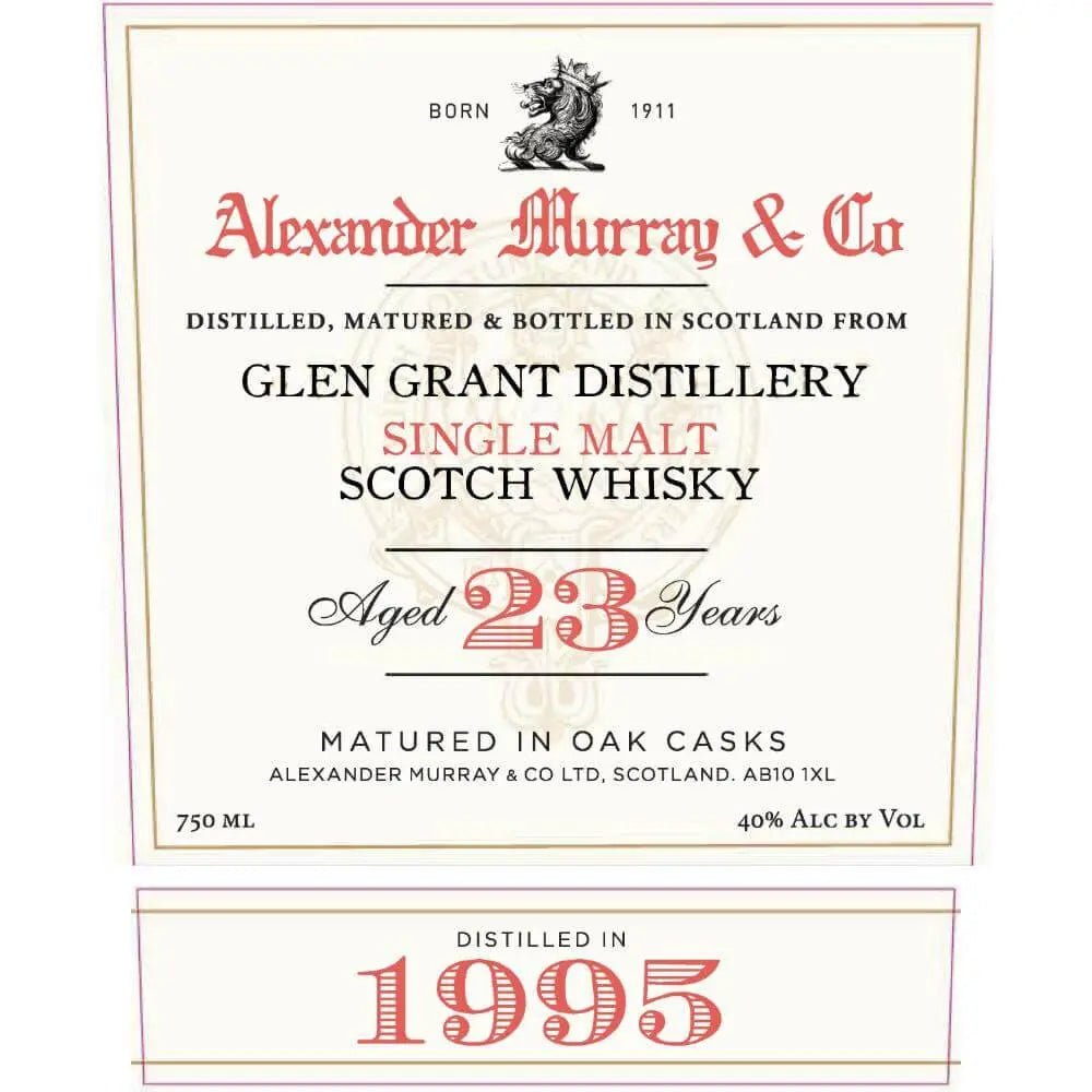 Alexander Murray &amp; Co Glen Grant 23 Year Old 1995 - Main Street Liquor