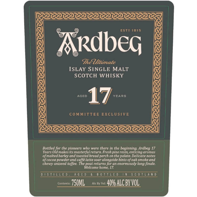 Load image into Gallery viewer, Ardbeg 17 Year Old Committee Exclusive - Main Street Liquor
