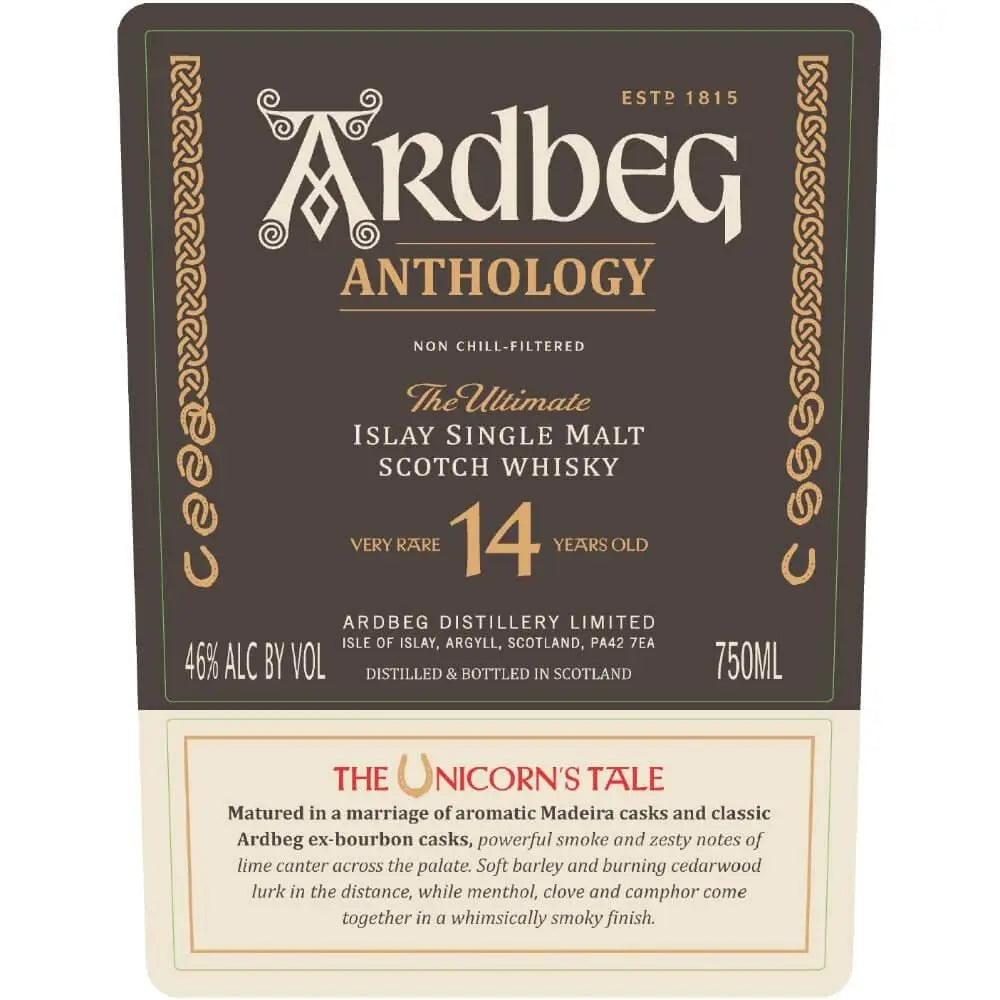Ardbeg Anthology The Unicorn’s Tale 14 Year Old - Main Street Liquor